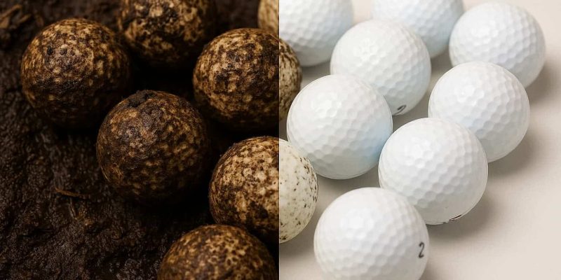 Limpieza de bolas despues de recogerlas