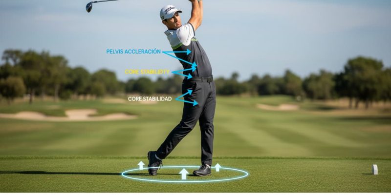 Uso correcto de los brazos en el swing