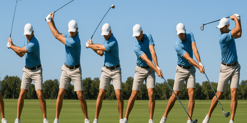 swing de golf correcto